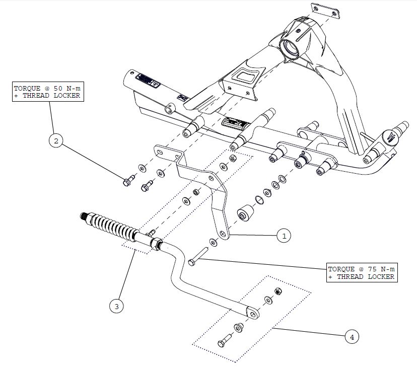 2016 Camoplast UTV T4S Rigid Suspension Parts