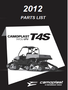 2012 Camoplast T4S Parts Manual