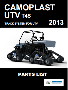 2013 Camoplast UTV T4S Parts Manual