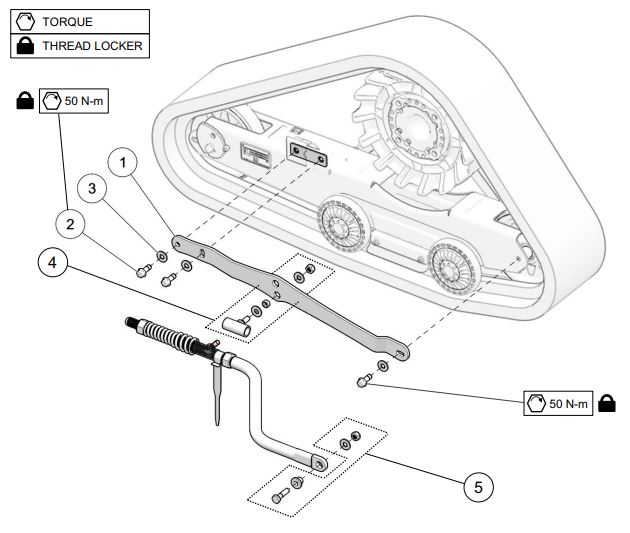 2019 Camso ATV R4S Rigid Suspension Parts Diagram