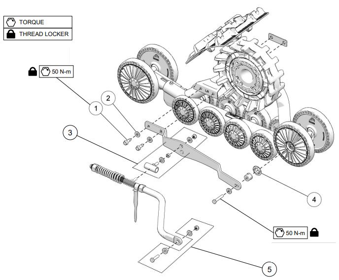 2019 Camso X4S Rigid Suspension Parts Diagram