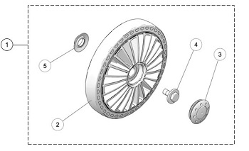 2019-Camso X4S S-Kit Wheel 202mm