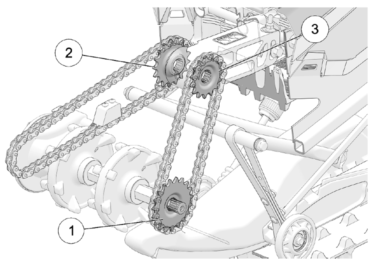 2019 Camso DTS 129 Chain Sprockets Parts Diagram