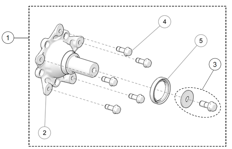 2022 CAMSO UTV 4S1 S-KIT HUB 5 BOLT PATTERN