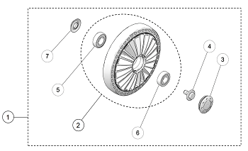 2022 Camso X4S-S-Kit Wheel Wide 202mm Diagram