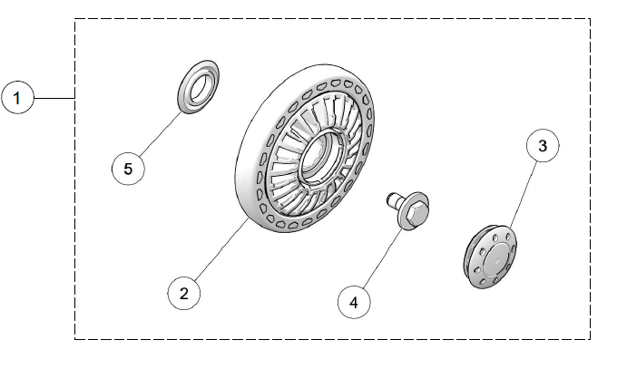 2024 CAMSO ATV T4S 134MM WHEEL KIT PARTS DIAGRAM