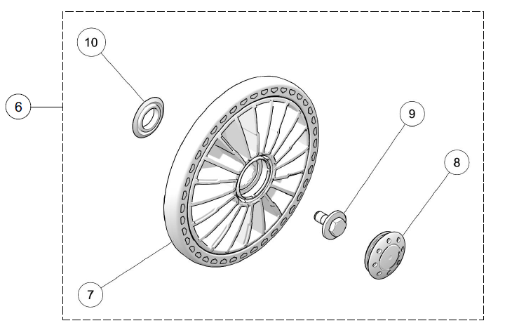 2024 CAMSO ATV T4S 202MM WHEEL KIT PARTS DIAGRAM