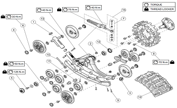 2023 CAMSO ATV T4S FRONT LEFT & RIGHT PARTS LIST