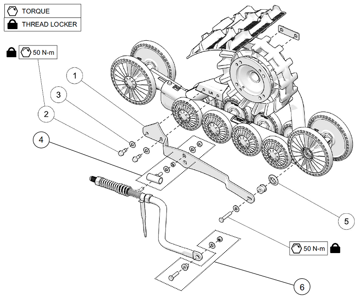 2024 CAMSO ATV T4S RIGID SUSPENSION PARTS DIAGRAM