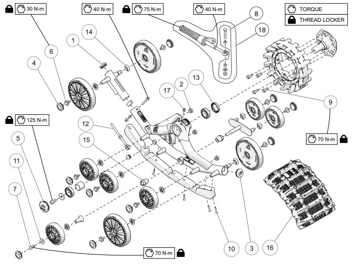 2024 CAMSO X4S FRONT LEFT & RIGHT PARTS LIST