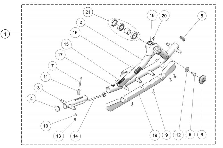 2024 CAMSO X4S REAR RIGHT FRAME PARTS LIST