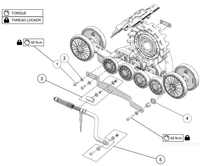 2024 CAMSO X4S RIGID SUSPENSION PARTS LIST