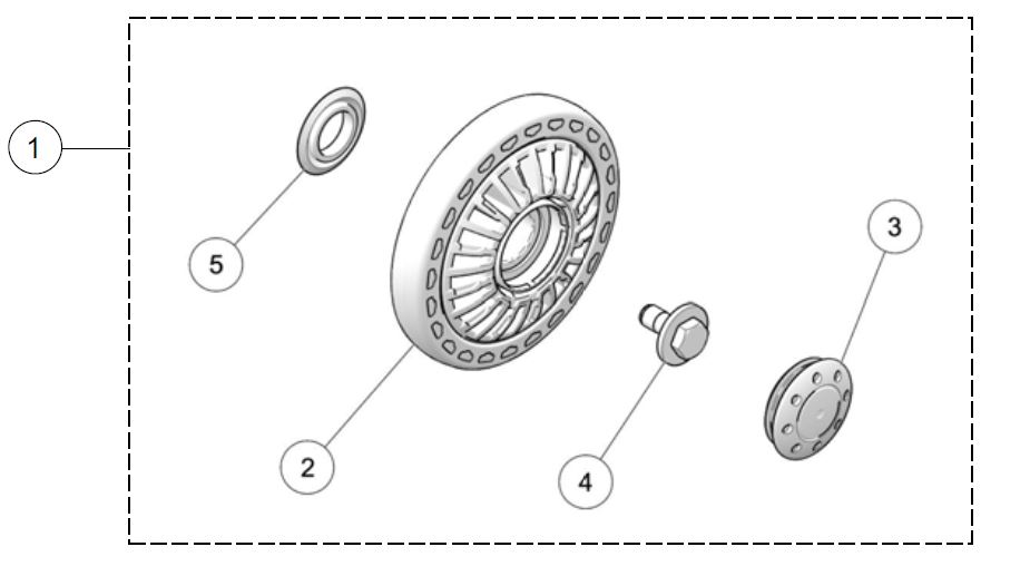 2024 CAMSO X4S 134MM (NARROW) WHEEL KIT PARTS LIST