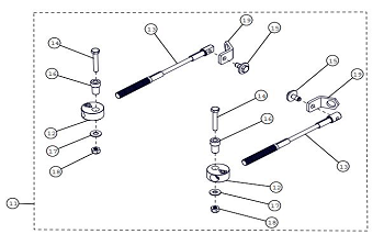 2024 CAMSO X4S STEERING LIMITER ASSEMBLY PARTS DIAGRAM